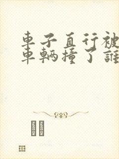 车子直行被左转车辆撞了谁责任