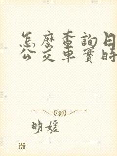 怎么查询日照市公交车实时位置