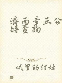 济南章丘公交实时查询
