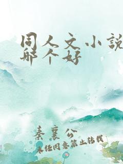 同人文小说软件哪个好