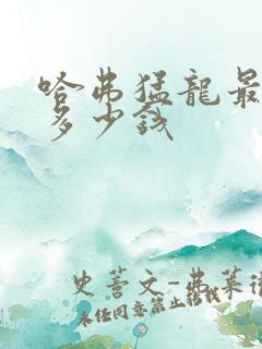 哈弗猛龙最低配多少钱