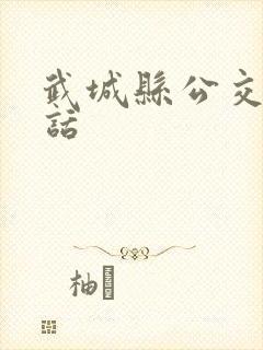 武城县公交车电话