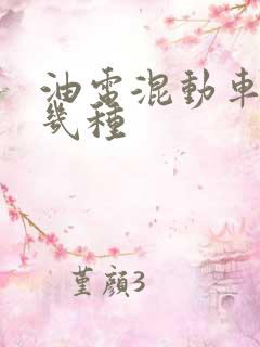 油电混动车有哪几种
