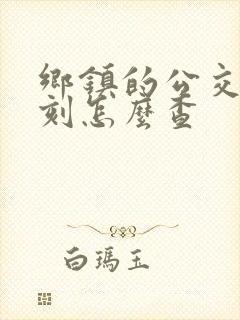 乡镇的公交车时刻怎么查