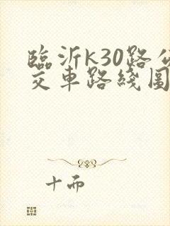 临沂k30路公交车路线图