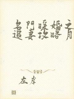 名门暖婚之权爷追妻攻略月初姣姣