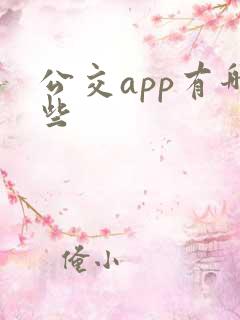 公交app有哪些 公交app有哪些