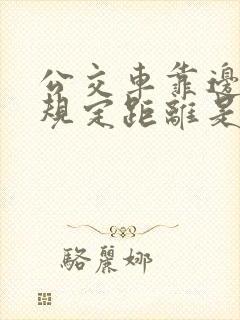 公交车靠边停车规定距离是多少