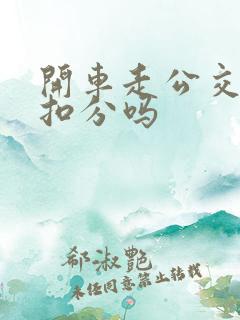 开车走公交车道扣分吗