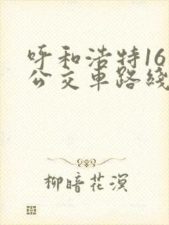 呼和浩特16路公交车路线图 呼和浩特16路公交车路线图