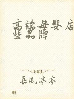 高端母婴店有哪些品牌