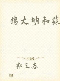 杨大明和苏晴 杨大明和苏晴