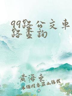 99路公交车线路查询 99路公交车线路查询