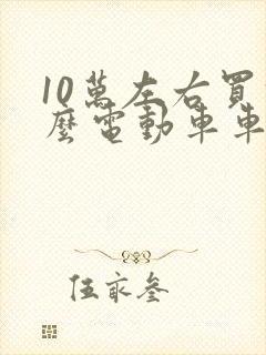 10万左右买什么电动车车好