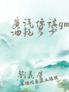 广汽传祺gm8油耗多少