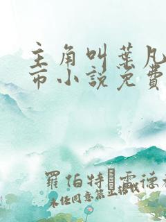 主角叫叶凡的都市小说免费阅读