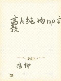 高h纯肉np调教