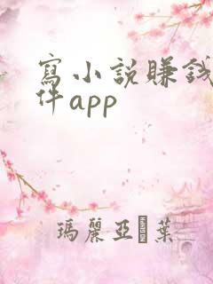 写小说赚钱的软件app
