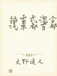 插电式混合动力汽车都有哪些