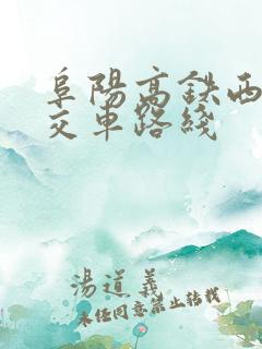 阜阳高铁西站公交车路线