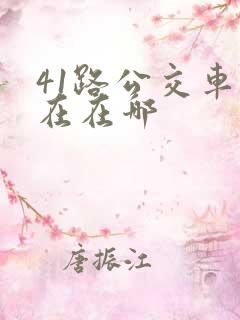 41路公交车现在在哪