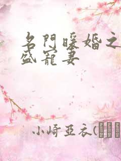 名门暖婚之权爷盛宠妻
