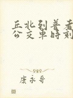 丘北到普者黑的公交车时刻表