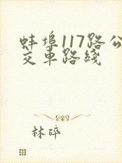 蚌埠117路公交车路线