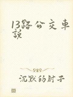 13路公交车小说 13路公交车小说