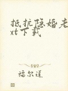抵抗隐婚老公txt下载 抵抗隐婚老公txt下载