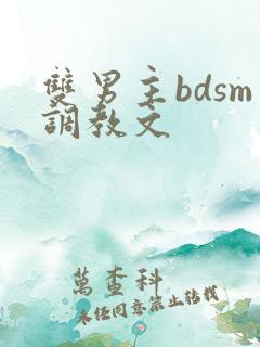 双男主bdsm调教文