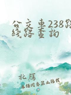 公交车238路线路查询
