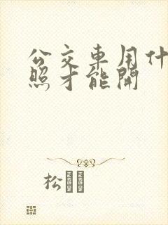 公交车用什么驾照才能开 公交车用什么驾照才能开