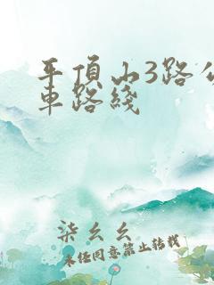 平顶山3路公交车路线