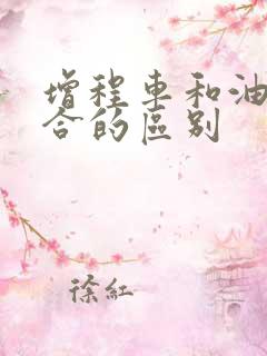 增程车和油电混合的区别
