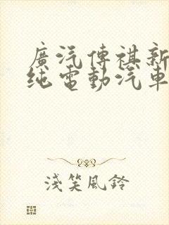 广汽传祺新能源纯电动汽车价格