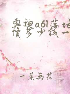 奥迪a6l落地价多少钱一辆
