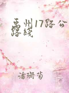 禹州17路公交路线