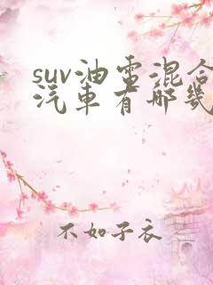suv油电混合汽车有哪几款