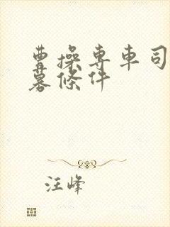 曹操专车司机招募条件