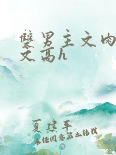 双男主文肉多荤文高h