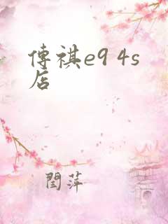 传祺e9 4s店