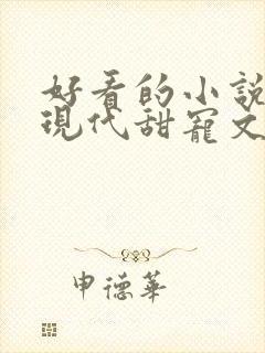 好看的小说言情现代甜宠文