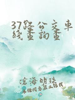 37路公交车路线查询查