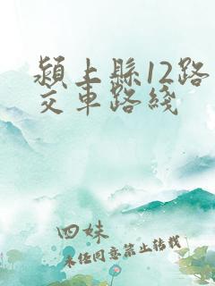颍上县12路公交车路线 颍上县12路公交车路线
