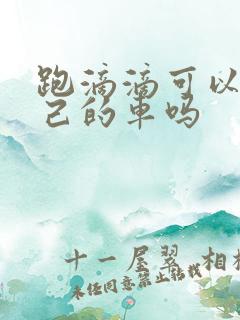 跑滴滴可以用自己的车吗