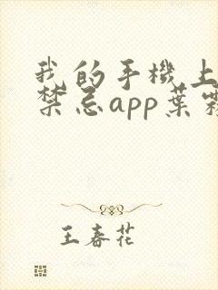 我的手机上全是禁忌app叶霖