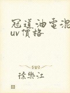 冠道油电混动suv价格