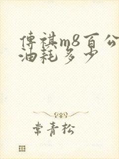 传祺m8百公里油耗多少