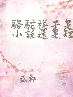 骆驼祥子是长篇小说还是短篇小说